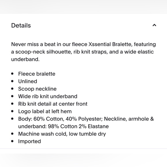 NWT Savage Fenty Fleece Bralette - Picture 5 of 6